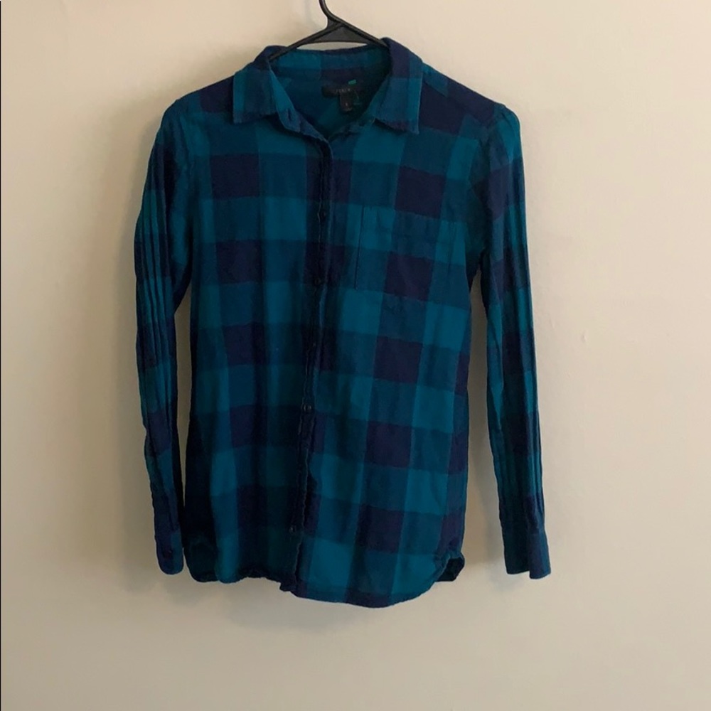 Blue/green checkered shirt